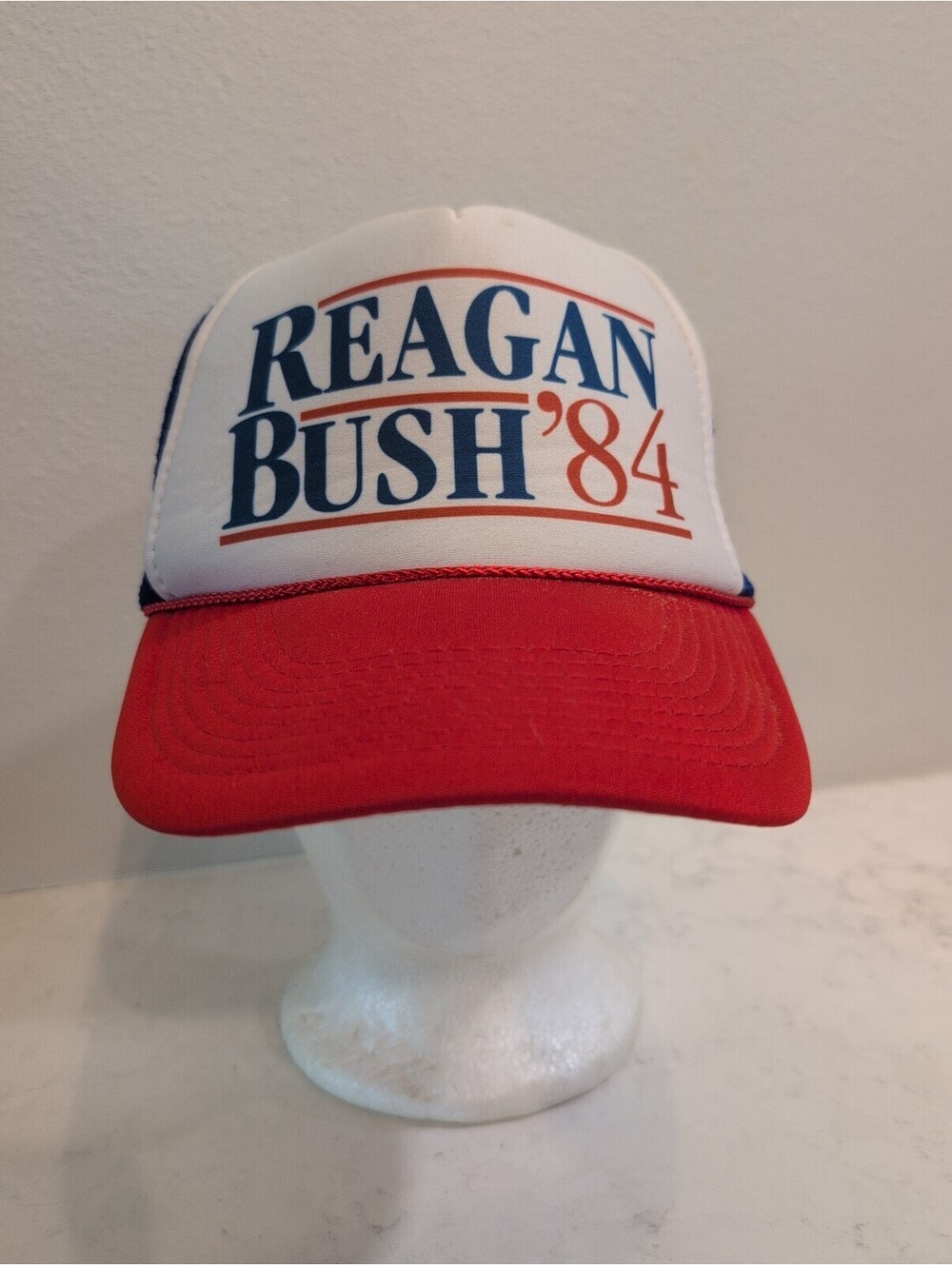 Reagan Bush 84 Hat Cap Adult Mens Adjustable Snapback Trucker Meshback
